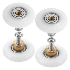 4pcs Door Wheel Roller Sliding Door Wheel Set Bathroom Door Rollers Shower Door - Picture 1 of 12