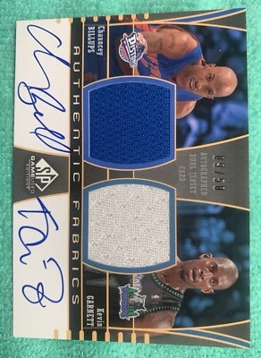 2004 Upper Deck SP Game Used Edition Kevin Garnett & Chauncey Billups #AAF2-BG  - Image 1 of 2