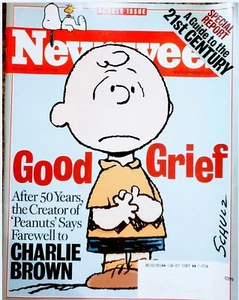 NEWSWEEK Farewell Charlie Brown After 50 Yrs Jan 1 2000 BIG Double Issue - Picture 1 of 7