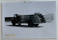 Vtg 1963 Fire Engine Truck 3x5 B&W Photo Frankfort MI 1947 Ford General Detroit
