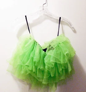 Jerry Beck para Charades Damas Talla Adulto 0/S Verde Lima Tul Suave - Imagen 1 de 6
