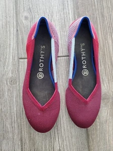 Rothy’s Berry Colorblock Puntera Redonda Plana Talla 7.5 Nuevo Con Defectos - Imagen 1 de 5