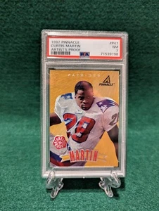 1997 Pinnacle Artist Proof Gold CURTIS MARTIN #P47 RARE Sp! HOF PSA 7 - Picture 1 of 2