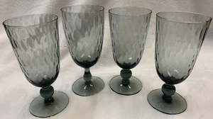 Rauchgrau Ton Stiel Wasserkelche (4) - Bild 1 von 4