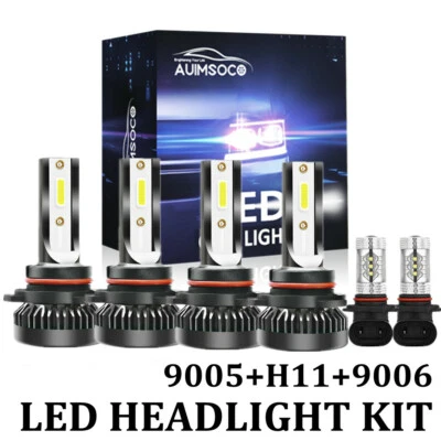 Para Lexus IS250 IS350 2006 2007 2008 2009 Bombilla Faro + Faro Antiniebla Combo 6X Foto 1 de 4