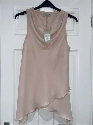 Coast Pink Cowl Neck Sleeveless Top - Size 14 - New Tags Sleeveless Blush Pink - Image 1 of 4