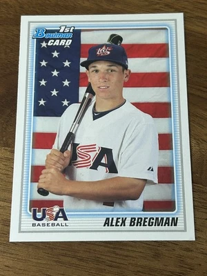 ALEX BREGMAN ROOKIE CARD 2010 Bowman USA 1st RC Astros/ Red Sox *Read - Image 1 of 3