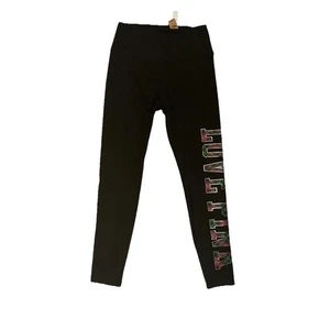 Victoria’s Secret Love PINK Plaid Logo Leggings NWT High Waist Full Length Large - Picture 1 of 8