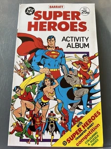 Super heroes batman superman bassett barratt 1983 empty card album with transfer - Picture 1 of 8