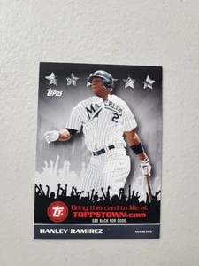 2009 Topps #TTT7 Hanley Ramirez Ticket to ToppsTown NM Free Shipping - Picture 1 of 2
