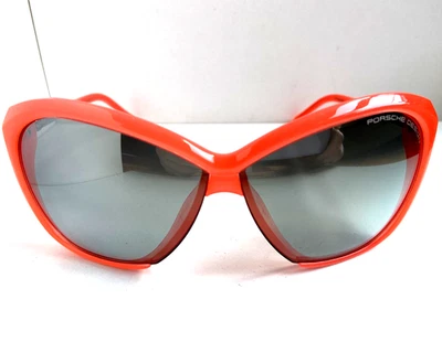 😎 Gafas de sol para mujer Porsche Design P 8603 A Cat.3 naranja de gran tamaño Italia. Foto 1 de 4