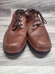 Nunn Bush Brown  Leather Lace Up Shoes Men's Size 15 M Comfort Gel Inner Cushion - Picture 1 of 8