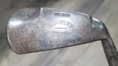 古董老式/复古 Rudy Fielitz Lakewood West Dover OH 山核桃木杆身高尔夫球杆 — 第 1/4 张图片