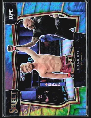 2023 Panini Select UFC - Octagonside Bo Nickal #284 (RC) Tie Dye /25 - Image 1 of 2