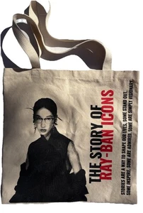 Ray Ban dünne Canvas-Tasche doppelseitiges Logo Werbewerbung 15 Zoll - Bild 1 von 5