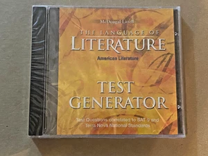 Test Generator The Language of Literature - American Literature PC CD-ROM Sealed - Picture 1 of 2
