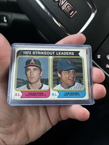 1974 Topps Strikeout Ldrs - Nolan Ryan Tom Seaver (#207) - Bild 1 von 3
