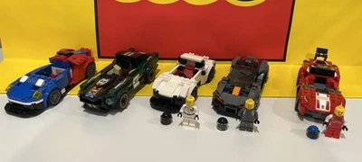 LEGO SPEED CHAMPIONS LOT: 75886 75888 75881 75884 75892 - w/3 Figs - Incomplete - Image 1 of 4
