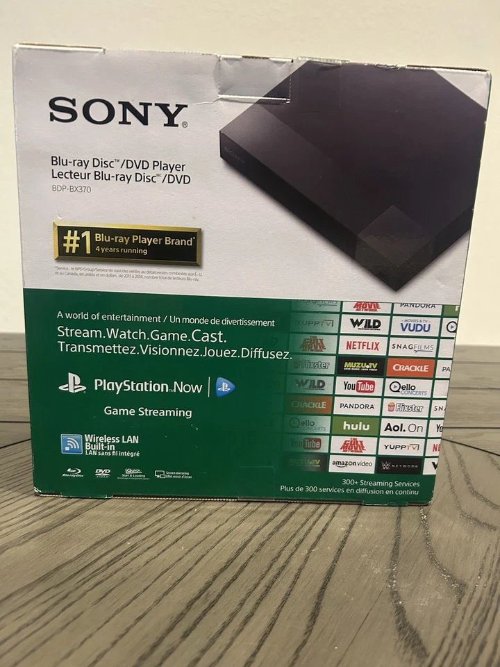 Sony BDP-BX370 Blu-ray Disc/DVD Player Built in wireless LAN Brand New! - Image 1 of 4