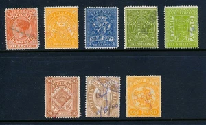 1902 Victoria, Australia used fiscal, revenue stamps 2/6-£1, p. 11 - Picture 1 of 4
