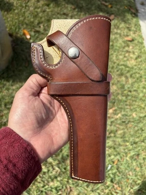 George Lawrence Holster, 25S, 8-6, RARE!, Chamois Lined, Sight Protector, EC! - Image 1 of 4