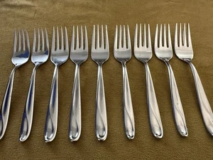 (9) Salatgabeln Reed & Barton Edgartown (Edelstahl) Besteck - Bild 1 von 24