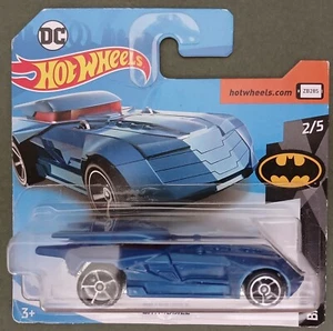 HOT WHEELS 2018 BATMOBILE, BLUE, SHORT CARD . - Picture 1 of 1
