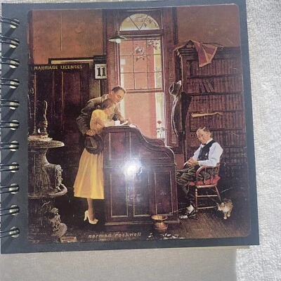 Vintage Norman Rockwell Notebook ~ The Marriage License ~ Blank Pages - Image 1 of 4