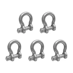 5 piezas 1/2" Tornillo Pin Anclaje Anillo D Grillete Acero Galvanizado Gota Forjado 4000 Lbs - Imagen 1 de 5