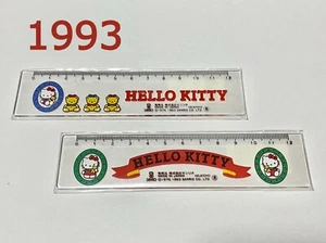 New Vintage Sanrio Hello Kitty Lineal 2set Retro 1993 LOOK kawaii japan rare - Bild 1 von 6
