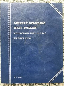 LIBERTY STANDING HALF DOLLAR Collection 1937 to '47 Official Whitman Coin Folder - Bild 1 von 12
