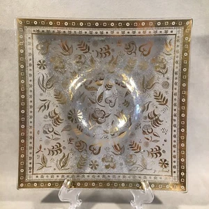 PV06559 Mid Century Georges Briard JARDÍN PERSA 10" Cuadrado Relish con Pozo - Imagen 1 de 5