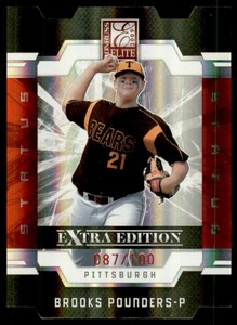 2009 Donruss Elite Extra Edition Status #19 Brooks Pounders /100
