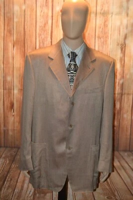 Canali Men Partial Lining Daul Vented Rayon 3 Button Sports Coat Sz 46L - Image 1 of 4