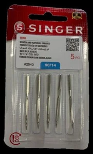Genuine Singer WING (Woven/Hemstitch) Needles #2040 Size:90/14 - Picture 1 of 1
