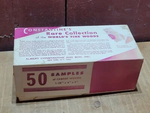 Constantine's 50 Rare Collection World’s Fine Woods Samples 1/28” x 4” x 9”  - Picture 1 of 2