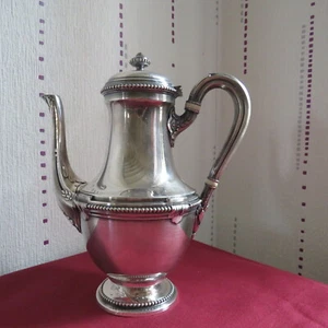 christofle Gallia Kaffeekanne Metall versilbert Modell Perle  - Bild 1 von 12