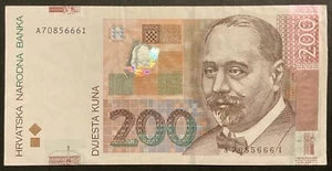 200 KUNA 2002 HRVATSKA BANKA 200 KUNA CROAZIA CARTAMONETA BANCONOTA - Picture 1 of 6