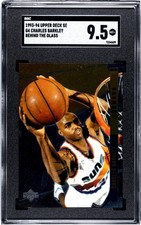CHARLES BARKLEY  1993-94 Upper Deck SE BEHND THE GLASS #G4 SGC 9.5 POP 1 Suns
