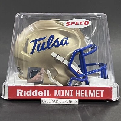 Tulsa Golden Hurricane Speed Mini Helmet Riddell NCAA Gold New! - Image 1 of 4