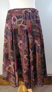 Falda midi Coldwater Creek línea A cachemira para mujer grande 14/16 oscura Maxi Academia - Imagen 1 de 9