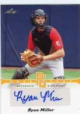 2013 Leaf Perfect Game Showcase   Ryan Miller  Auto    Gold 41/50     A-RM2