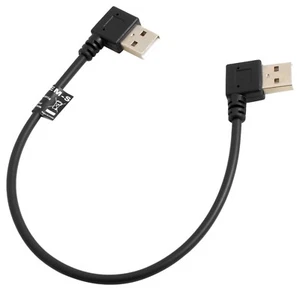 SYSTEM-S USB 2.0 Typ A Stecker 90° Grad Links Gewinkelt auf USB 2.0 Typ A Ste... - Bild 1 von 1