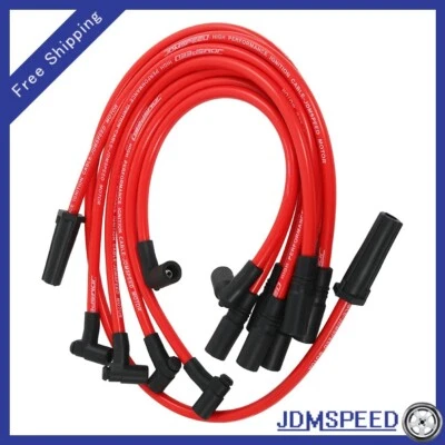 Cables de bujía rojos de 10,2 mm para Chevy GMC 1996-2014 4,3 L Vortec V6 32833 32839 Foto 1 de 4