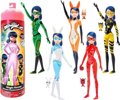 PLAYMATES Miraculous Ladybug Magic Heroez - Marinette Doll Reveal Transformation Surprise