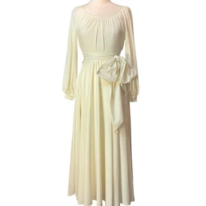 Minimalist Hippie/Boho Dress 60/70 House Of Bianchi Off White Formal Jenny/ Gump - Picture 1 of 12