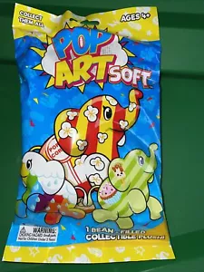 POP ART peluche morbido elefante mistero borsa cieca imbottita animale da collezione nuovo - Foto 1 di 6