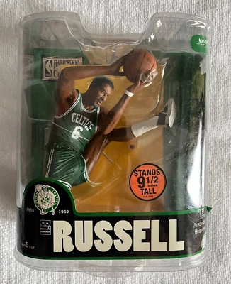 McFarlane BILL RUSSELL #6 BOSTON CELTICS  NBA Legends Series 3 HOF - Image 1 of 4