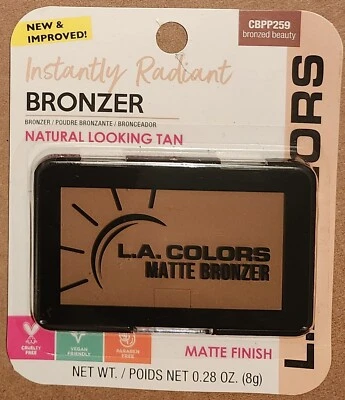 L.A. Colors Bronzed Beauty Instantly Radiant Bronzer CBPP259 4 ct. matte finish - Image 1 of 2