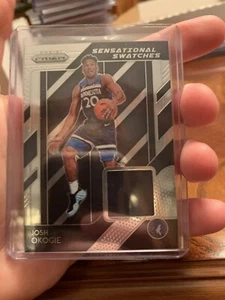 2018-19 Panini Prizm Josh Okogie Rookie RC Sensational Swatches Prizm Patch! - Picture 1 of 2